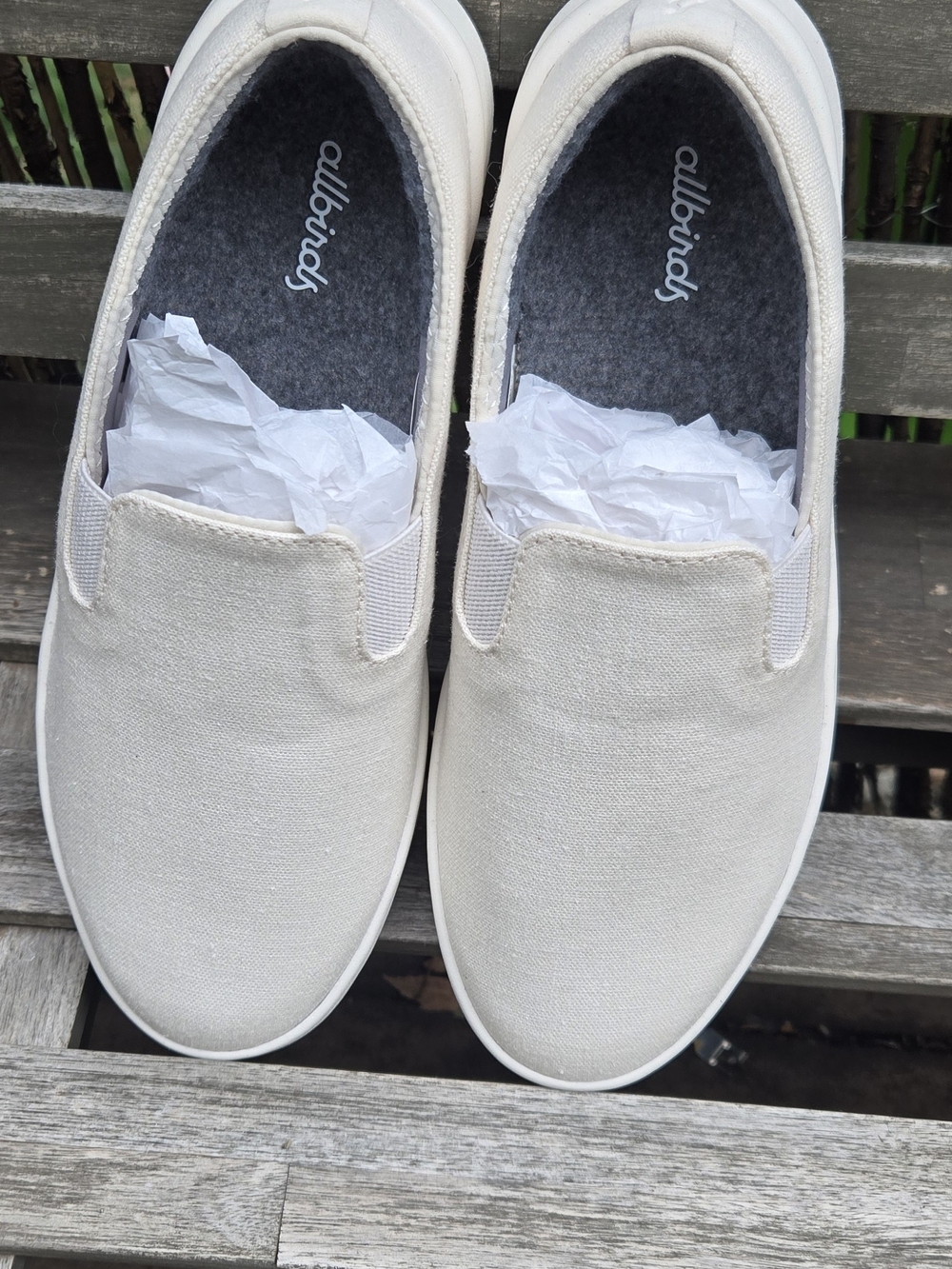 allbirds Ladies Slip-On Canvas Loafers - White